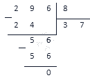 Признак делимости на 8, примеры