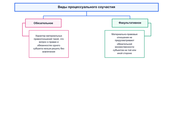 Классификация процессуального соучастия