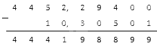 Как считать разность десятичных дробей столбиком