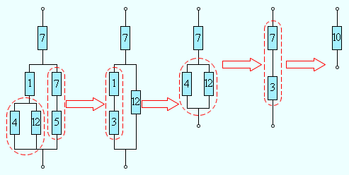 Применение формул для расчета сопротивления сложной цепи
